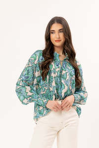 Leila Luca: Leila + Luca Encourage Top - Aqua Charm