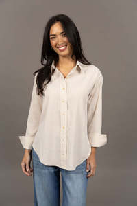 Humidity Nala Stripe Shirt - Sand Strip