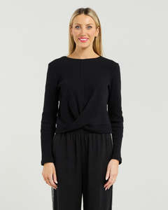 Et Alia: Et Alia Twist Tee L/S - Black