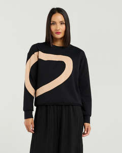 Et Alia Amara Sweat - Black & Biscuit
