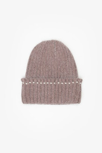 Antler Pearl Beanie Mauve Marl