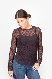 Antler Splice Layer Top - Raisin