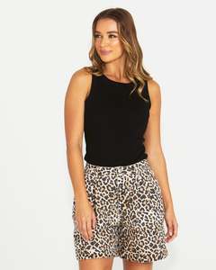 20 Rack: Sass Noah Rib Tank - Black