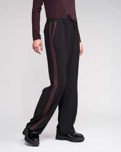 Knewe: Knewe Bowie Pant - Black/Raisin