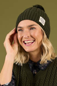 Hats: Charlie Jane Timaru Beanie - Khaki