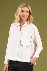 Charlie Jane: Charlie Jane Lake Lyndon Shirt - White