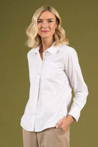 Charlie Jane: Charlie Jane Levin Shirt - White