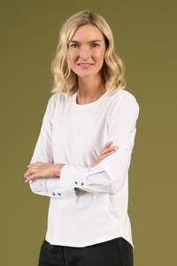 Charlie Jane: Charlie Jane Thornbury Top - White