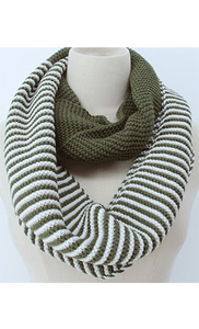 Frontier: Frontier Snood Two Tone Knit Olive