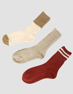 All About Eve Aae Cabin Knit Sock 3 Pack - Multicoloured