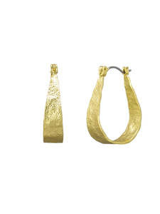 Jewellery: TT - Gold Kempton Hoop Earrings