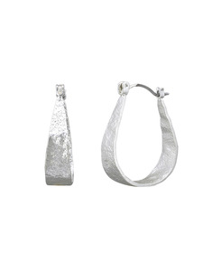 Jewellery: TT - Silver Kempton Hoop Earrings