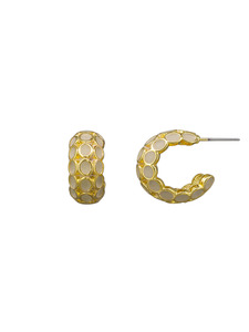 Jewellery: TT - Ivory Audrey Hoop Earrings