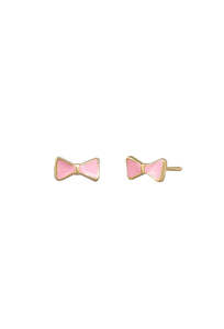 Jewellery: TT - Pink Juliette Bow Stud Earrings