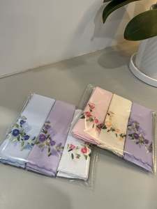 Fresh Accessories - Women's Handkerchief 3 pack 100% cotton