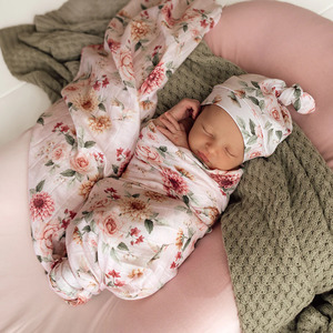 Baby Gifts: Snuggle Hunny Organic Muslin Birds & Blooms