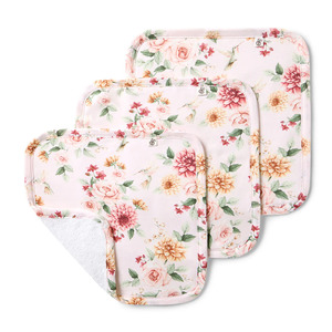 Snuggle Hunny Birds & Blooms Organic Wash Cloths - 3 Pack