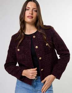 Stella + Gemma Marla Jacket - Claret