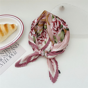 Fresh Accessories Neck Scarf Pleated -Hydrangea Mauve
