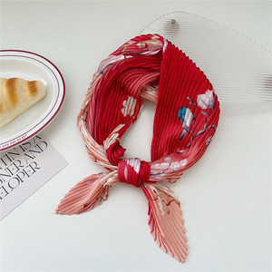 Fresh Accessories Neck Scarf Pleated - Raspberry