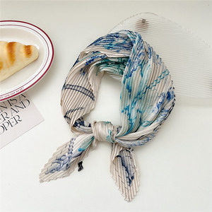 Fresh Accessories Neck Scarf Pleated - Blue Ice