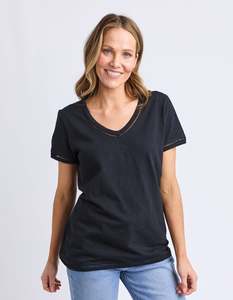 30 Rack: Elm Victoria S/S Tee - Black