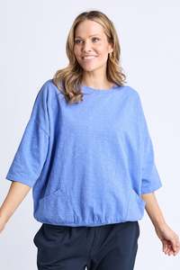 Elm Mazie Sweat - CornFlower
