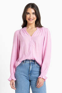 Seeking Lola Addyson Ls Top - Pink