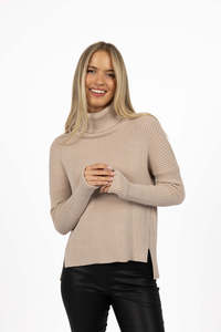 Humidity Ribbed Sweater - Birch Mix