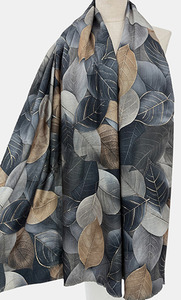 Frontier Scarf Autumn Leaves Greys