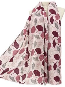 Frontier Scarf - Ginkgo Merlot