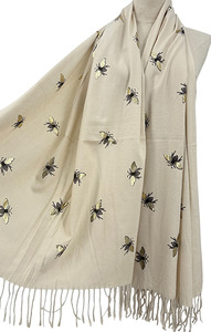 Frontier Scarf Bees Cream