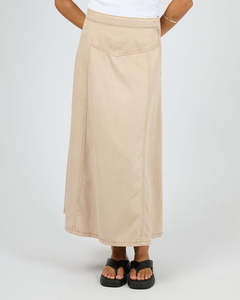 70 Rack: Silent Theory Cove Maxi Skirt - Beige