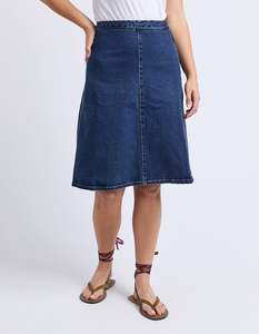 Foxwood Copenhagen Skirt - Mid Blue