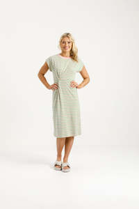 Homelee Aubrey Dress - Candy Apple Stripes