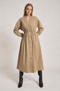 Eb & Ive Bodhi Denim Dress - Fawn