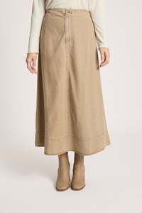 Eb & Ive Bodhi Denim Skirt - Fawn