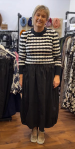 Dot Fashion Heirloom Skirt - Black
