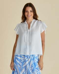 Betty Basics Sale: Betty Basics Lyra Blouse - White