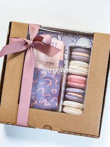 Merch & Macaron Gift Box