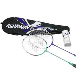 25-Ashaway AM3000 SET 2x Rkts w/nylon shuttle 3pk