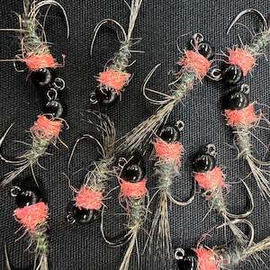 Jig Hook Flies Czech Em Out: Always Borderline - Pinkeye