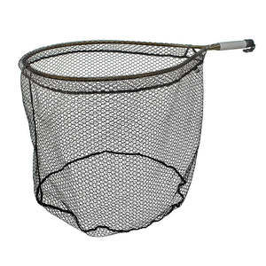 Fishing Nets Accessories: Mcleans Bronze Short Handle Rubber Net (L) R601