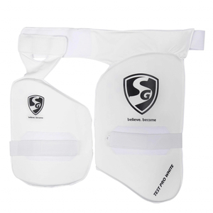 Products: SG Combo Test Pro White Thigh Pad Men - Sportivate