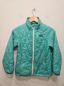 Turquoise Patagonia Nano Puff Jacket, M / 10