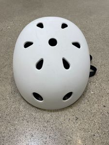 White  Skate Helmet, 54-58 cm
