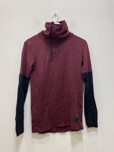 Burgundy Mons Royale Cornice Rollover LS, S