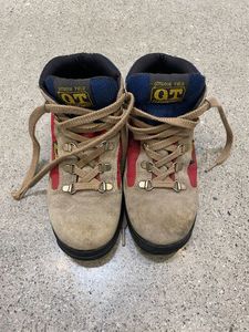 Footwear: Tan Hawkins Kids hiking boots, 20.0