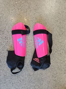 Team And Court Sports: Pink Adidas Shin Guards, Kids/youth