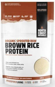 North Coast Naturals: North Coast Naturals Organic Sprouted Raw Brown Rice Protein 340g